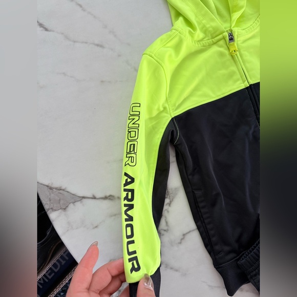 Under Armour Neon Yellow and Black Tracksuit - Picture 2 of 7